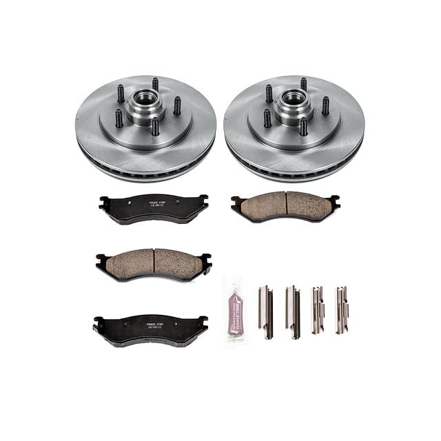 POWERSTOP Autospecialty KOE1916 Front Replacement Brake Kit-OE Brake Rotors & Ceramic Brake Pads For Ford Expedition, Ford F-150, Ford F-150 Heritage, Lincoln Navigator [Model Specific]