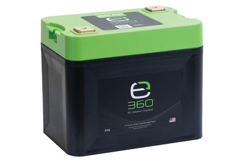 e360 LiFePO4 Deep Cycle Battery - 80Ah 12.8V Group 24 by EXPION360 - Perfect for RV/Camper, Marine, Overland/Van, Solar and Off-Grid Applications
