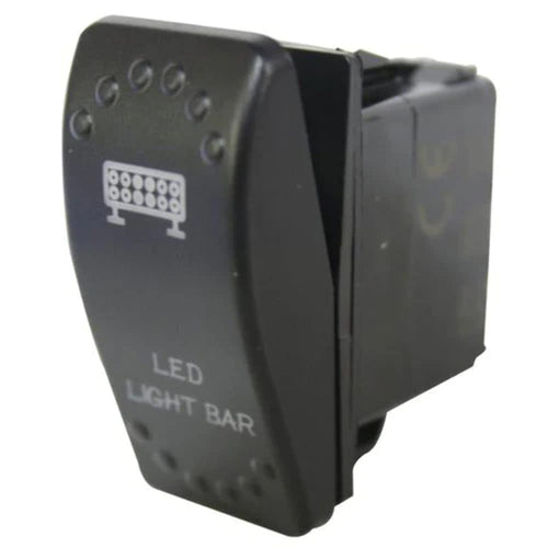 Rocker Switch Bulldog Winch 20260- On/Off 5 Pin LED Light Bar, White
