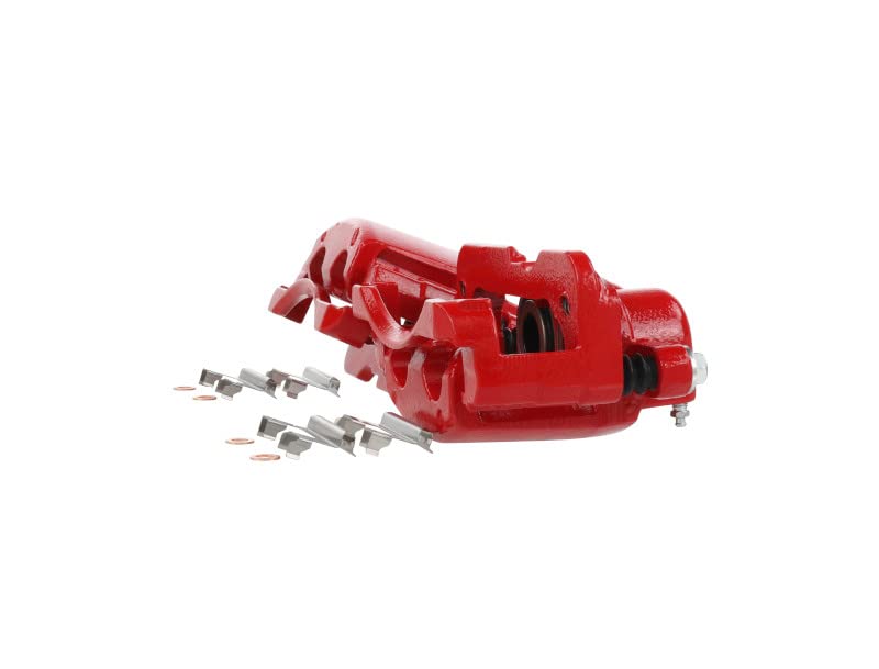 Power Stop S4728 High-Temp Red Powder Coated Front OR Rear Pair of Calipers For Escalade Avalanche Express Silverado Suburban Tahoe Savana Sierra Yukon H2 [Application Specific]