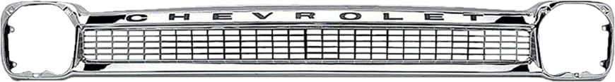 C9056-64 Brothers Trucks Grille Shell - Chrome - w/Letters