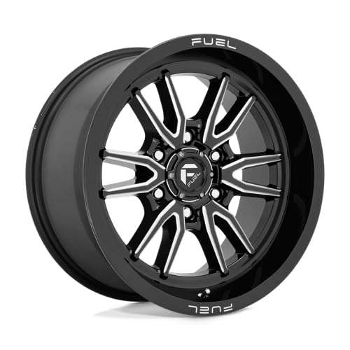 FUEL OFF-ROAD D761 18X9 CLASH, 6X5.5, 5.04, 1mm GLOSS BLACK MILLED - D76118908450