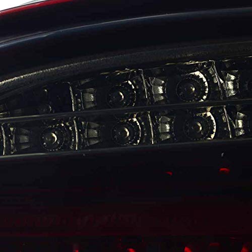 Spec-D Tuning LED Bar Tail Lights Red Smoke Lens Compatible with 2008-2010 BMW E60 5-Series 4 Door Left + Right Pair Assembly