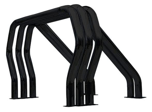 Go Rhino Complete Kit Bed Bar - Double Bar/Single Kicker | Mild Steel, Black | 9009560DSB | Fits 1988-1998 Chevrolet/GMC C/K Series w/Short or Long Bed and Other Vehicles (See Description)