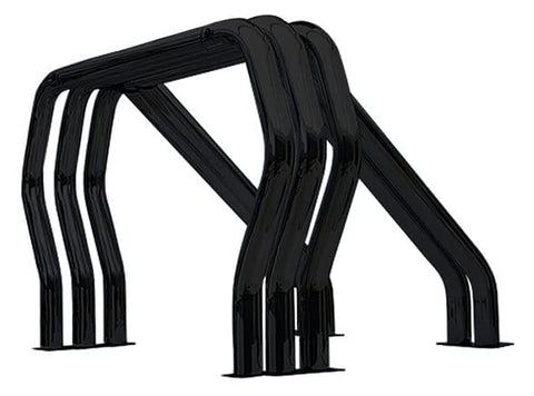Go Rhino Complete Kit Bed Bar - Triple Bar/Single Kicker | Mild Steel, Black | 9009560TSB | Fits 1988-1998 Chevrolet/GMC C/K Series w/Short or Long Bed and Other Vehicles (See Description)