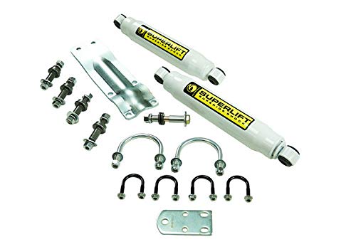 SUPERLIFT SUSPENSION RealTruck Dual Stabilizer Kit for GM/Dodge Pickups | Shadow Series Cylinders | 92660 | Fits 1973-1991 GM 1/2 & 3/4 ton; 1969-1993 Dodge 1/2 & 3/4