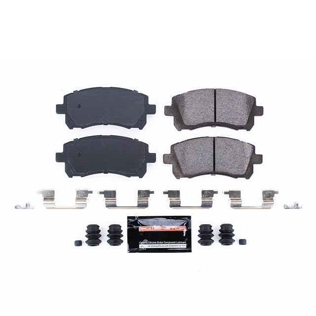 Power Stop Z23-721 Z23 Evolution Sport Carbon Fiber Infused Ceramic Brake Pads with Hardware For Subaru Forester, Subaru Impreza, Subaru Legacy, Subaru Outback [Model Specific]