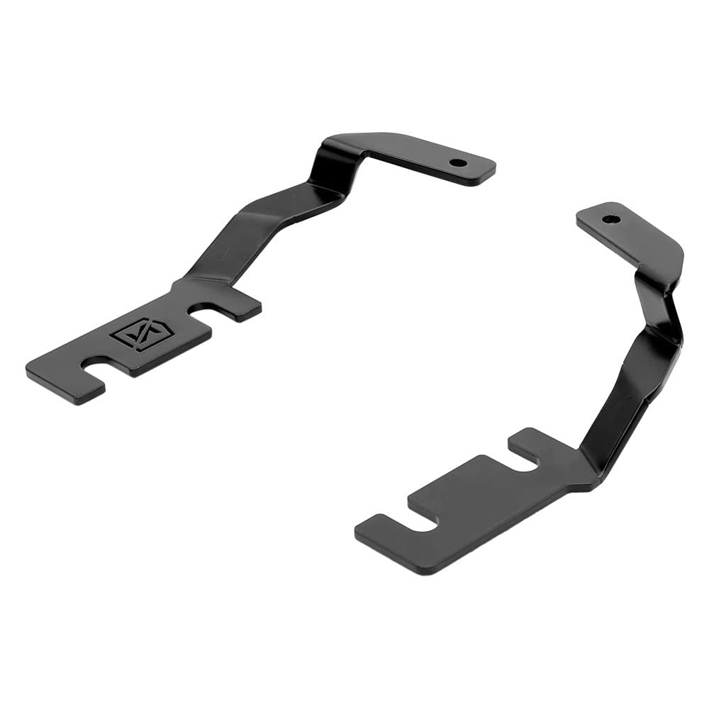 ZROADZ LED Mounting Bracket Ditch Hood Hinge - Compatible w/ 2019-2021 Ford Ranger - to Mount (2) 3 Inch LED Pod Lights - Mild Steel Gloss Black - Bolt-On Easy Installation - PN #Z365821