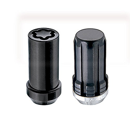Black McGard SplineDrive 6 Lug Wheel Installation Kit (M14 x 1.5 Thread Size); Set of 20 Lug Nuts, 1 Installation Tool, 4 Wheel Locks, 1 Key, Key Storage Pouch