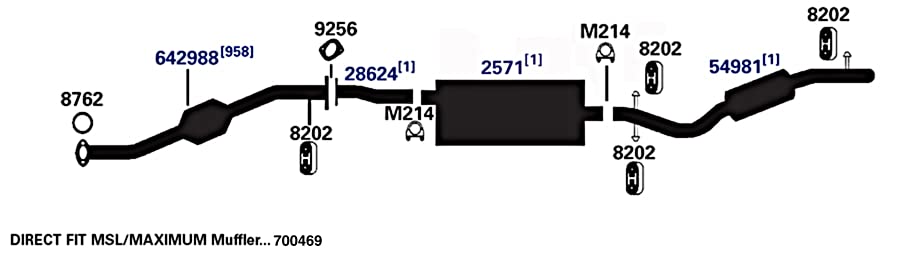 Exhaust Pipe AP Exhaust Products 28624