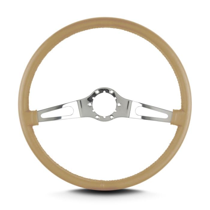 Teardrop Lecarra 66209 15" Polished Thin Grip Tan 2 Spoke