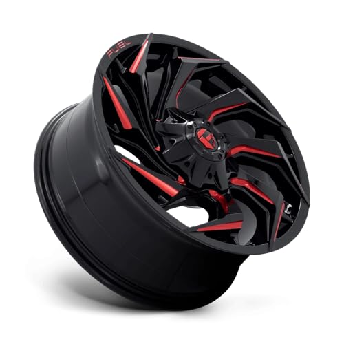 D755 REACTION FUEL OFF-ROAD 20X9, 8X180, 5.79, 20mm GLOSS BLACK MILLED WITH RED TINT - D75520901857