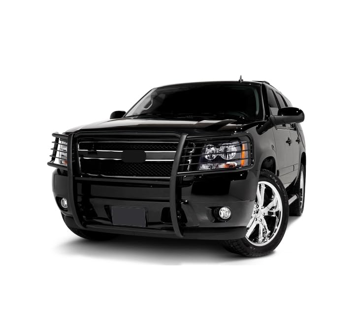 Grille Brush Black Horse Bumper Guard Modular Compatible with 2007-2013 Chevrolet Avalanche|2007-2014 Chevrolet Suburban 1500|2007-2014 Chevrolet Tahoe-17A037400MA