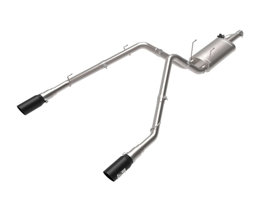 Gemini XV aFe POWER 49-32083-B Cat-Back Exhaust System w/Cut-Out, 3" 304 Stainless Steel, Black Tips, for 2009-2019 Dodge/RAM 1500