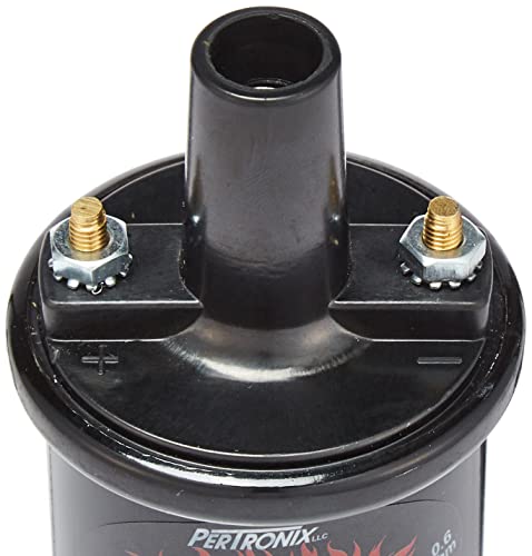 Flame-Thrower II Pertronix Ignition Coil, 45,000 Volt 0.6 Ohm, 12 Volt, Black