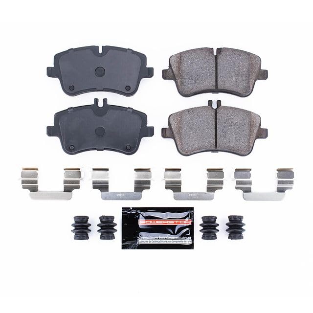 Power Stop Z23-872 Z23 Sport Carbon Fiber Infused Ceramic Brake Pads with Hardware For C230, C240, C280, C320, C350, CLK320, CLK350, SLK280, SLK300 [Model Specific]