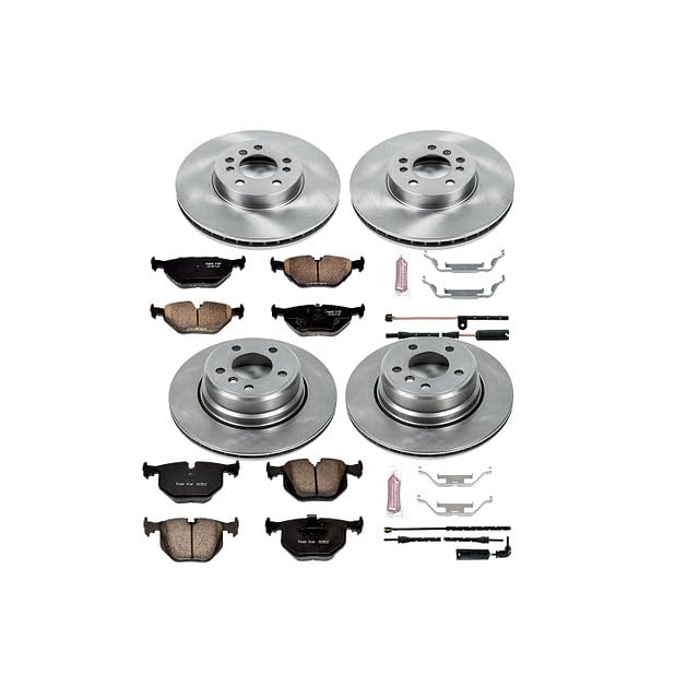 POWERSTOP Autospecialty KOE5719 Front and Rear Replacement Brake Kit-OE Brake Rotors & Ceramic Brake Pads For BMW X5 2004-2006 [Model Specific]