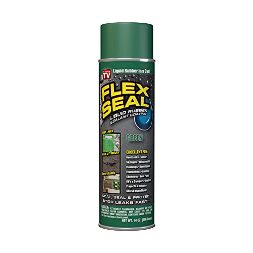 Flex Seal Green Satin Rubber Spray Sealant 14 Oz. - Case of: 6