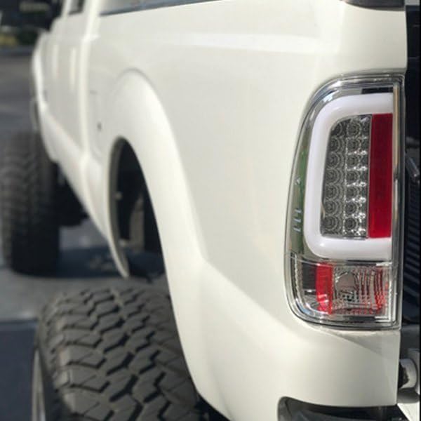 Chrome Fiber Optic Led Tail Lights RECON ACCESS 264293Cl