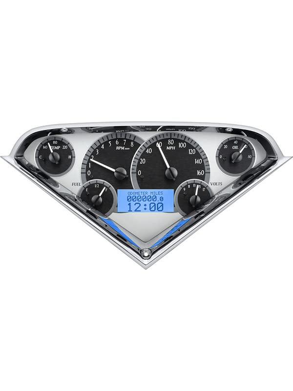 Dakota Digital 1955-59 Gauge Kit compatible with Chevrolet Pickup Analog Silve
