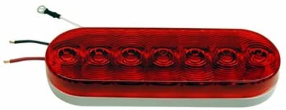 Piranha M420R-3 Peterson LED Oval Stop, Turn Tail Light - Red