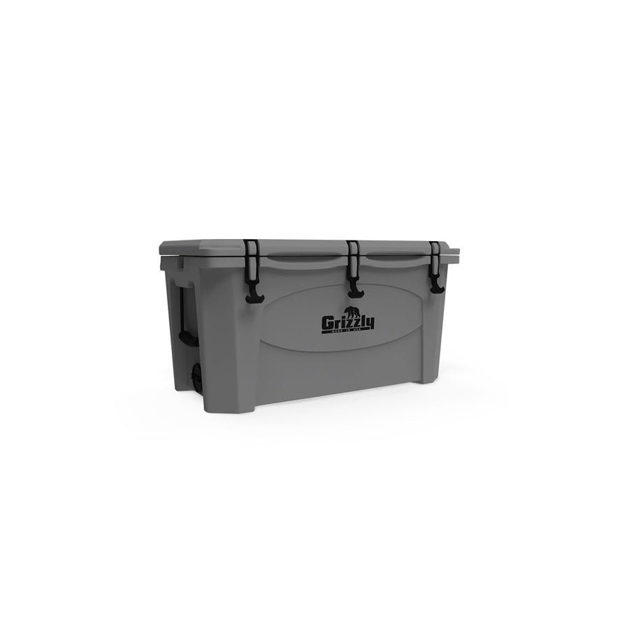 75 Cooler Grizzly | 75 qt Ice Chest Durable Rotomolded Insulated | Made in USA | Warranty for Life | for Beach Boat Camping Fishing Hunting | G75 | Gray