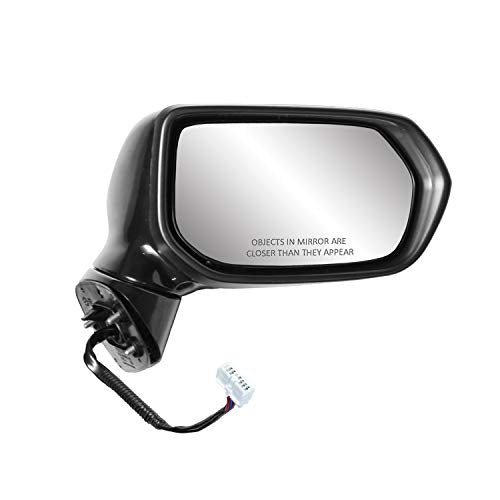 Passenger Side Fit Mirror for ACURA RDX, (black PTM, w/turn signal, w/memory, foldaway), HP (63073H)