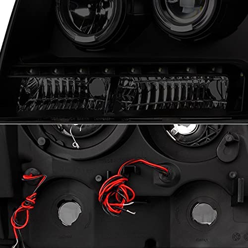 Headlight Xtune PRO-JH-CSUB07-LED-BSM (Chevy Suburban 1500/2500 07-14 / Chevy Tahoe 07-14 / Avalanche 07-14 Halo Projector W/LED s - Black Smoked)