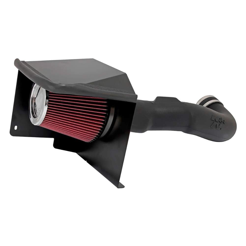 Cold Air Intake System K&N: High-Flow Air Filter, Increase Performance & Towing: Compatible with 2011-2014 Chevrolet/GMC: Silverado 2500 & 3500, Sierra 2500 & 3500, 57-3077
