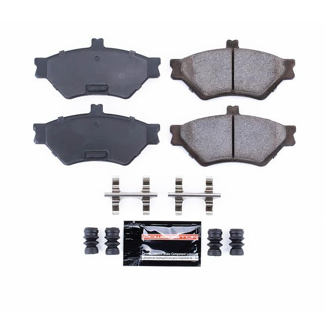 Power Stop Z23-659 Z23 Evolution Sport Carbon Fiber Infused Ceramic Brake Pads with Hardware For Ford Crown Victoria, Lincoln Town Car, Mercury Grand Marquis [Model Specific]
