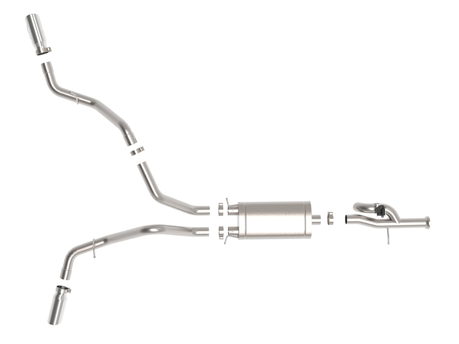 Gemini XV aFe POWER 49-34133-P 3" Cat-Back Exhaust System, Polished Tips, 304 Stainless Steel, fits GM Trucks