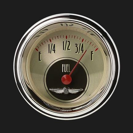 AN12SHC Classic Instruments All American Nickel 2 1/8" Fuel Gauge 0-90 Ohm