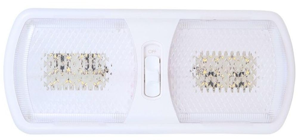 LED Ceiling Double Light Arcon Clear Lens 11.56 Inch Length x 4.95 Inch Width Bright White SMD LED 12 Volt 20670N
