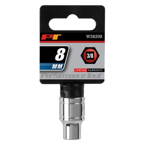 6-Point Socket Performance Tool W38208, 3/8-Inch Drive, 8mm