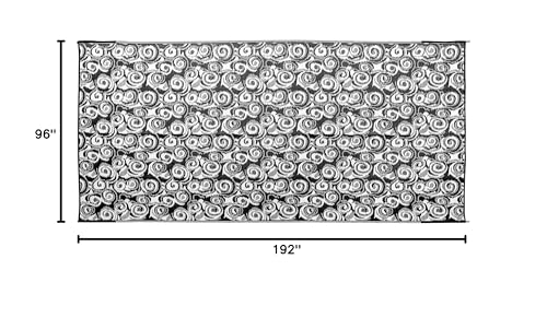 Reversible Camco RV Awning and Outdoor Mat | Ideal Accessory for RVing, Camping, Picnicking, Sporting Events, and More | 8-feet by 16-feet | Charcoal and White (42843)