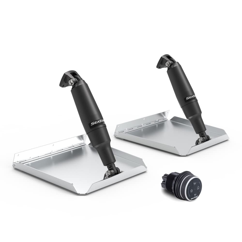 Sierra International 12" x 12" Edge-Mount Trim Tab Kit with 2.25" Actuator - 10" Stroke