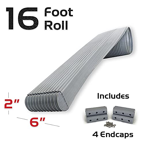 Bunk Wrap Kit Caliber 23052, 16-ft Roll of 2x6-in Bunk Wrap with Endcaps, Grey