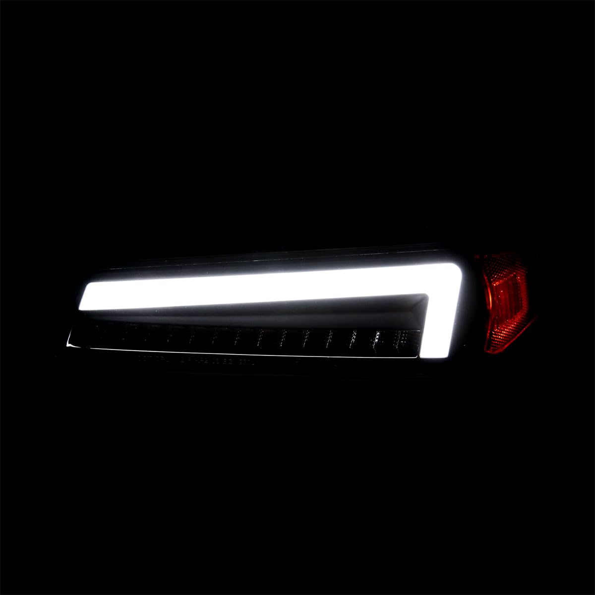 Black Smoke SPEC-D TUNING Full LED Corner Lights with Sequential Turn Signal, Compatible with 2004-2012 Chevy Colorado, Left + Right Pair Headlamps Assembly