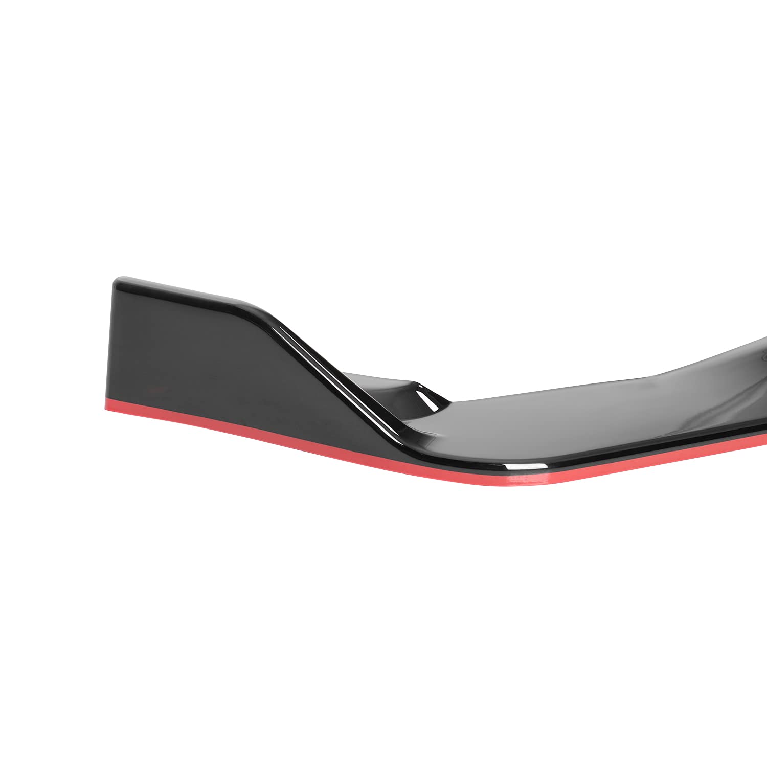 Glossy Black Red Trim Spec-D Tuning Front Bumper Lip Splitter 3PC Compatible with Lexus IS350 IS200T 2017-2020