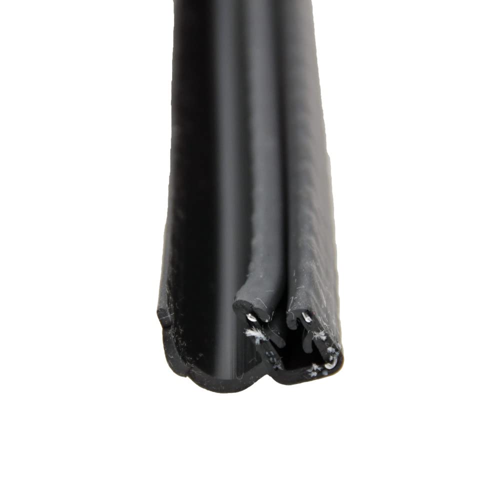 J-Bulb Seal AP Products with Slide-On Clip, Black