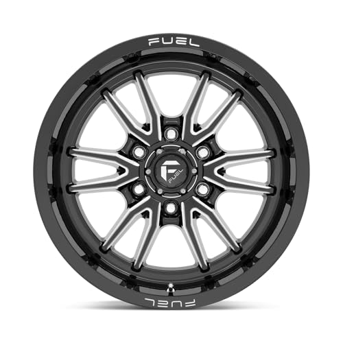 FUEL OFF-ROAD D761 18X9 CLASH, 6X5.5, 5.04, 1mm GLOSS BLACK MILLED - D76118908450