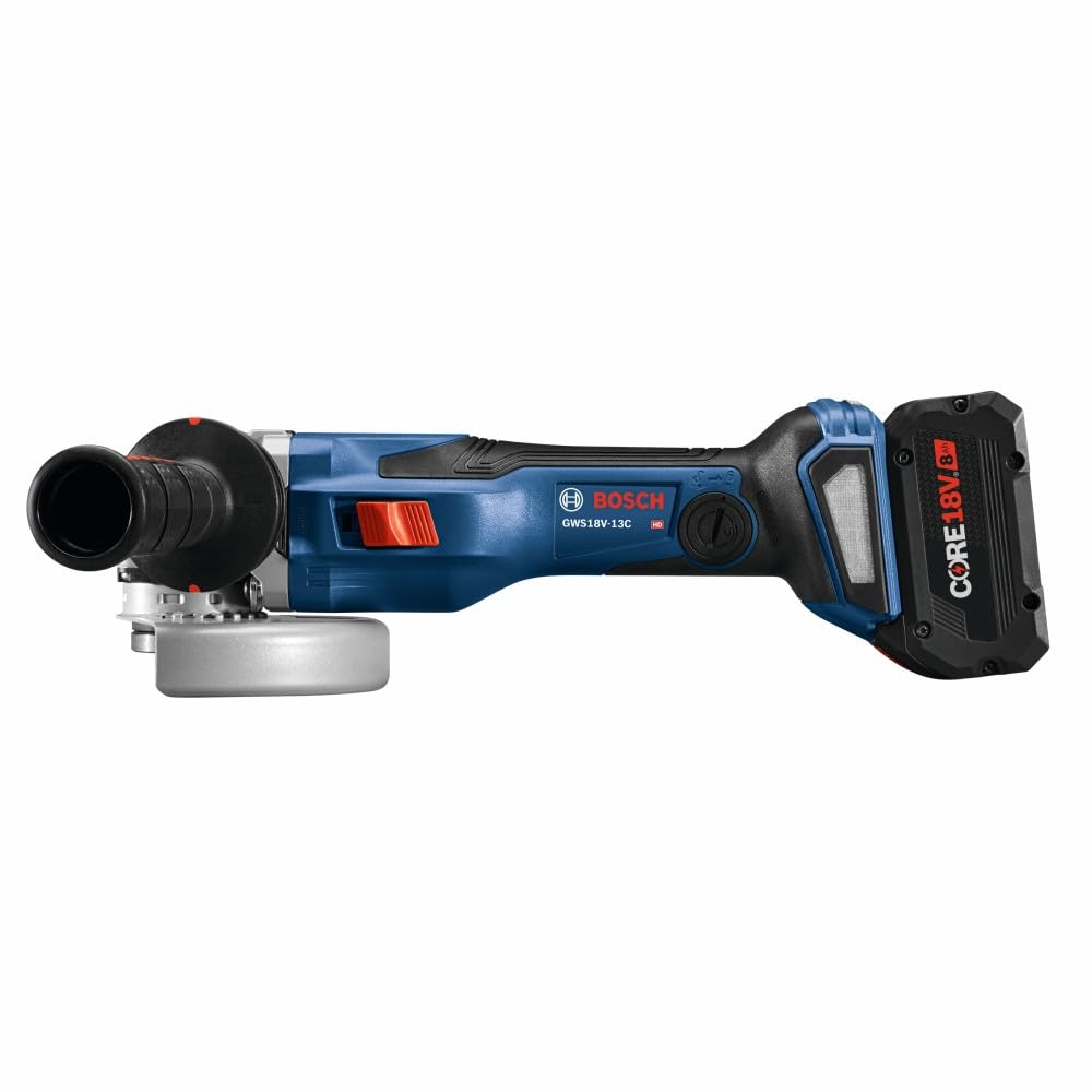Bosch PROFACTOR™ GWS18V-13CB14 18V Connected-Ready 5 – 6 In. Angle Grinder Kit with (1) CORE18V® 8 Ah High Power Battery