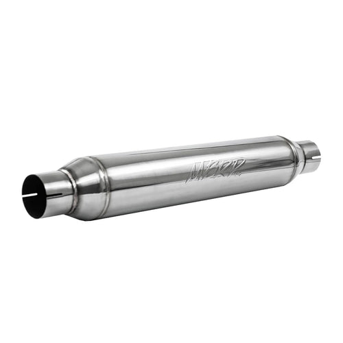 MBRP Resonator Universal 2.5in inlet/outlet 22in body 26in overall T304