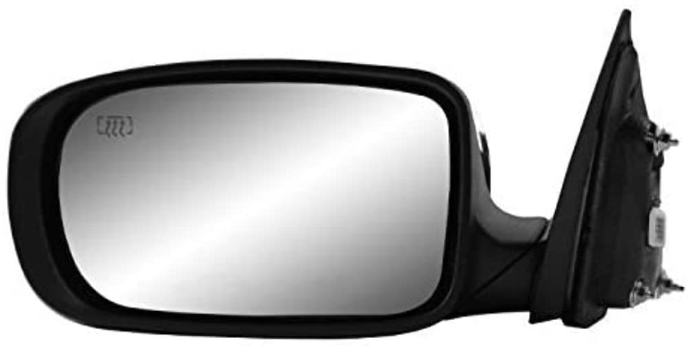 Mirror Driver Side for Chrysler 200 Sedan, Textured Black w/Chrome Cover, Foldaway, Heated Power