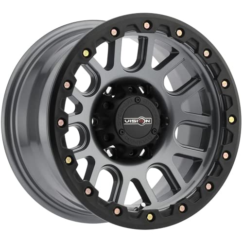 Vision Wheels 111 Nemesis Style: Finish: Gunmetal w/yellow Zinc Bolts, Wheel Size Inches: 18X9 PCD 6-135 Load Rating LBS. 2400