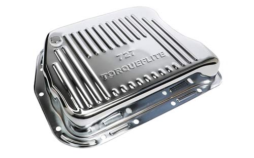 CHRYSLER 727 TRANS-DAPT PERFORMANCE CHROME STEEL FINNED DEEP TRANS. PAN (9108)