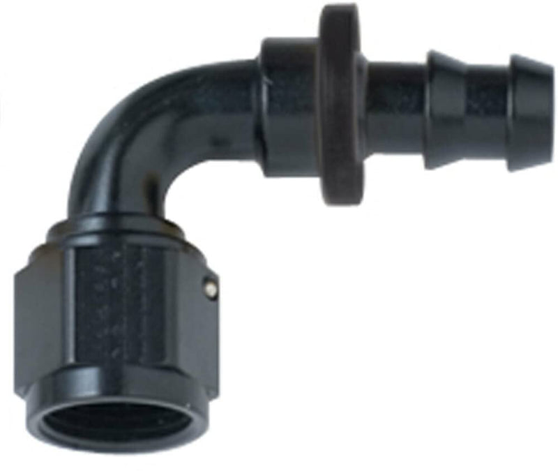 90 Degree - Black Fragola -10AN Push-Lite End