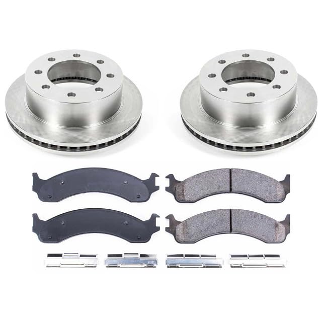 POWERSTOP Autospecialty KOE2156 Front Replacement Brake Kit-OE Brake Rotors & Ceramic Brake Pads For Dodge Ram 2500 2000-2002, Dodge Ram 3500 2000-2002 [Model Specific]