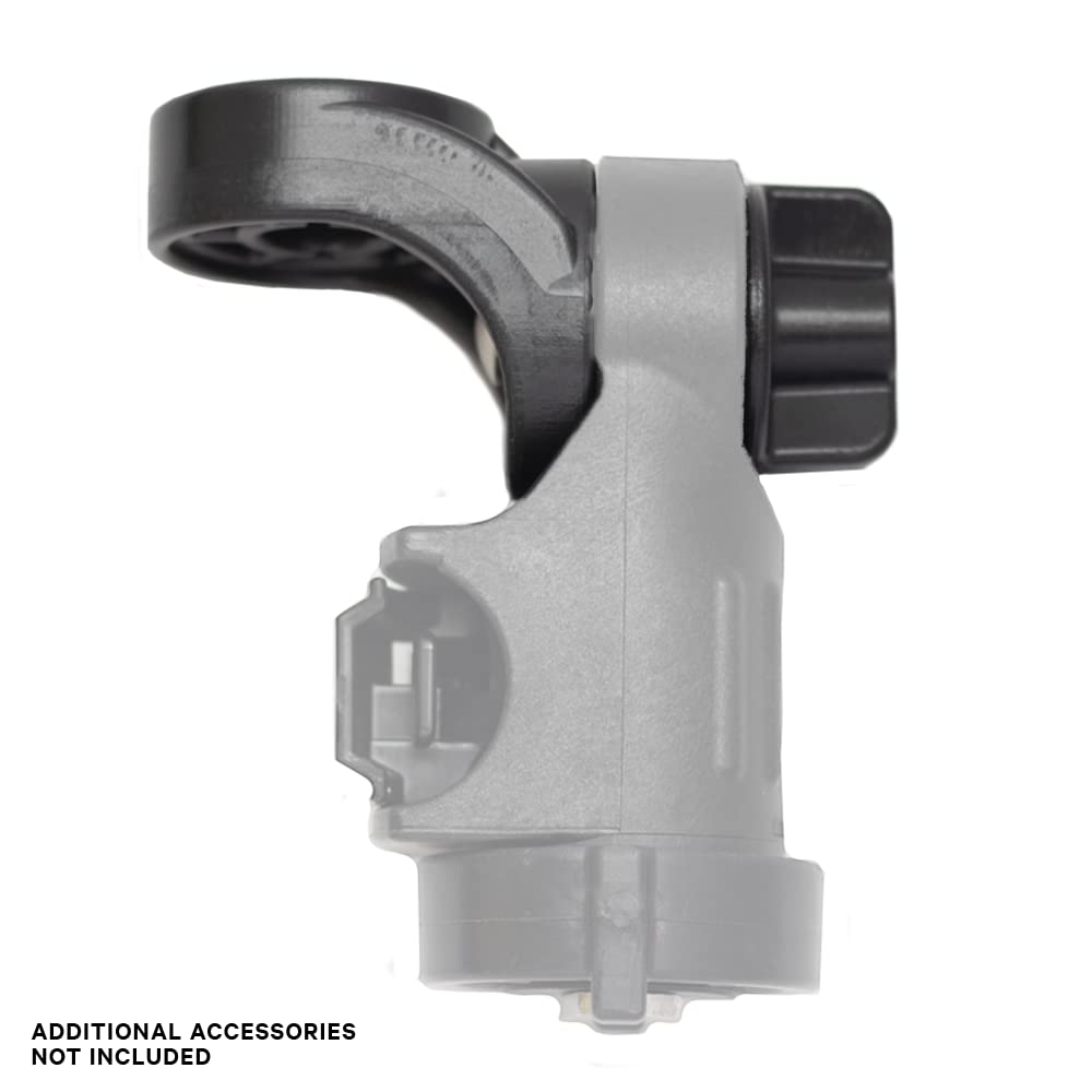 LockNLoad YakAttack 90 Degree Adapter | Adjustable Mount for Rod Holders, Fish Finder Mounts & Kayak Accessories | Increases Side-to-Side Maneuverability | Made in USA