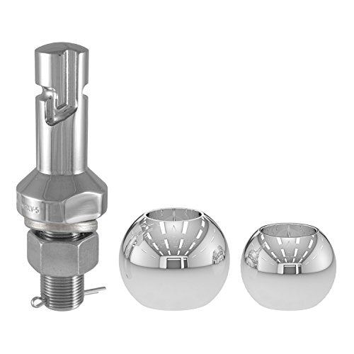 CURT 2 and 2-5/16-Inch Chrome Steel Switch Ball Set, 42280 Up to 8,000 lbs. GTW